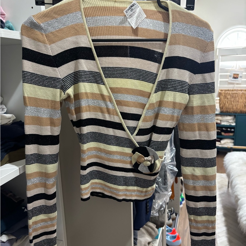 Chanel Wrap knit top